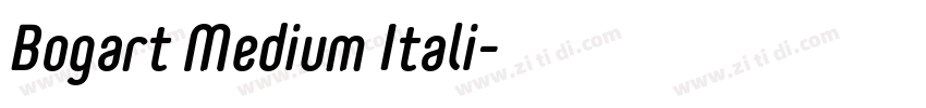 Bogart Medium Itali字体转换